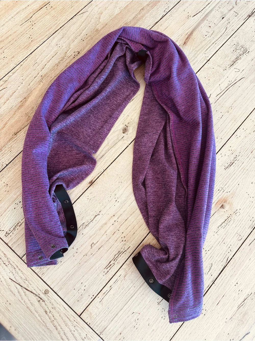 lululemon athletica Purple Infinity Scarf with Snap Details